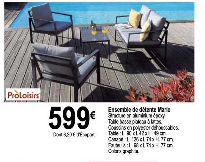 ensemble de détente marlo