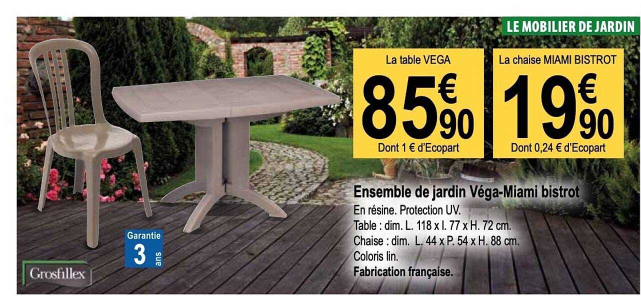 Ensemble De Jardin Véga-miami Bistrot