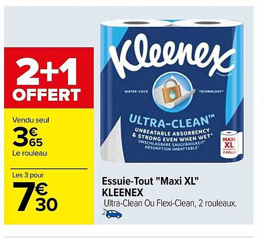 essuie-tout "maxi xl" kleenex