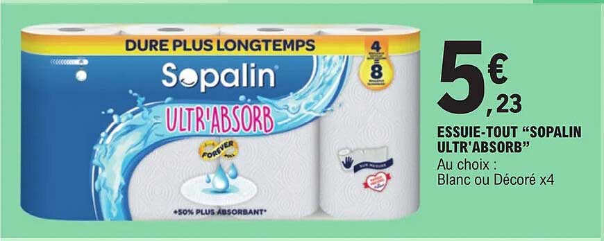 essuie-tout "sopalin ultr'absorb"