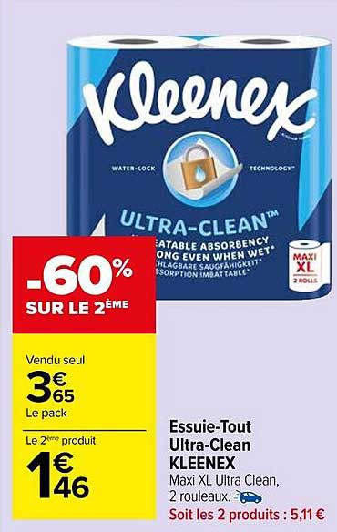 Essuie-tout Ultra-clean Kleenex