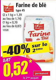 farine de blé type 45 bonne malices