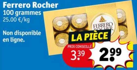 ferrero rocher 100 grammes