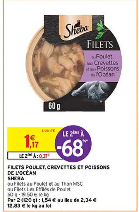 Filets Poulet, Crevettes Et Poissons De L'océan Sheba