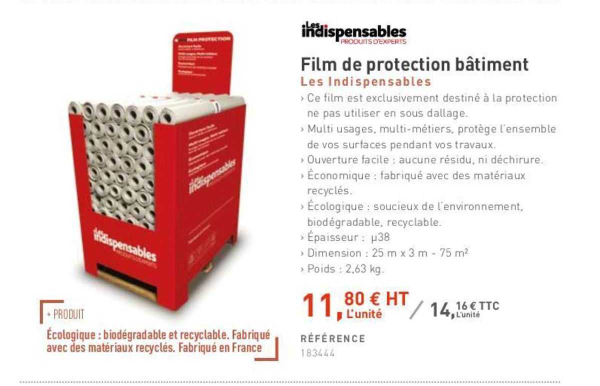film de protection bâtiment les indispensables