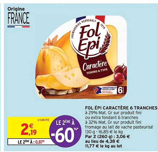fol épi caractère 6 tranches