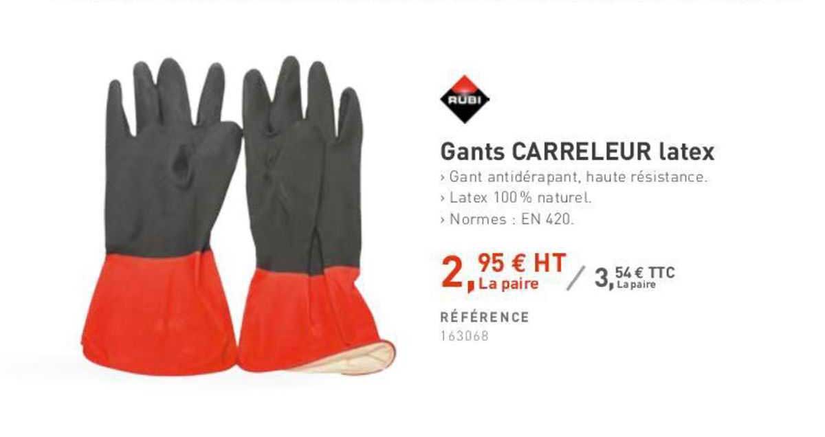 gants carreleur latex rubi