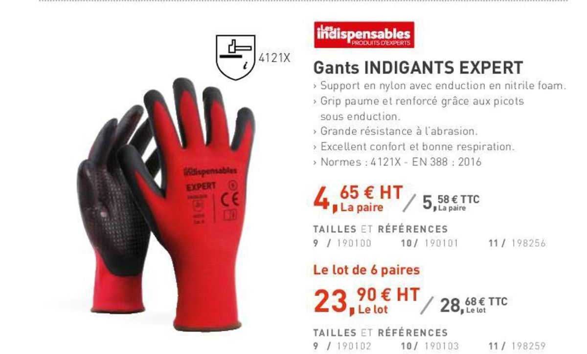 gants indigants expert les indispensables