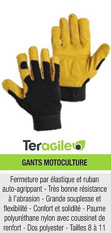 Gants Motoculture Teragile