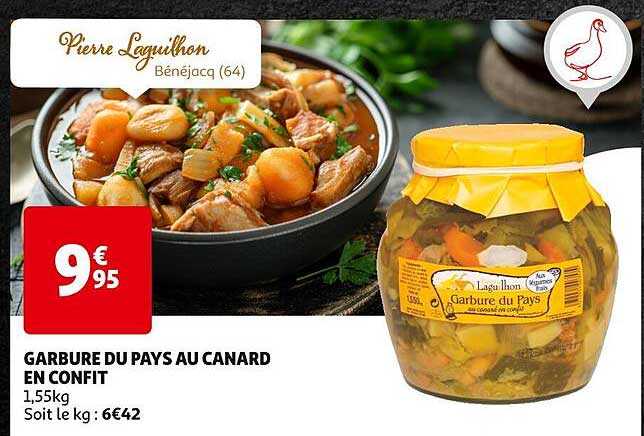 garbure du pays au canard en confit