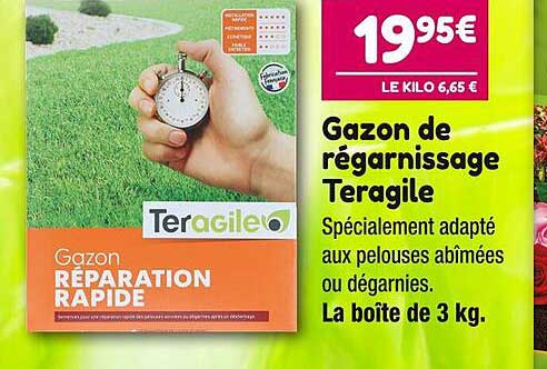 gazon de régarnissage teragile
