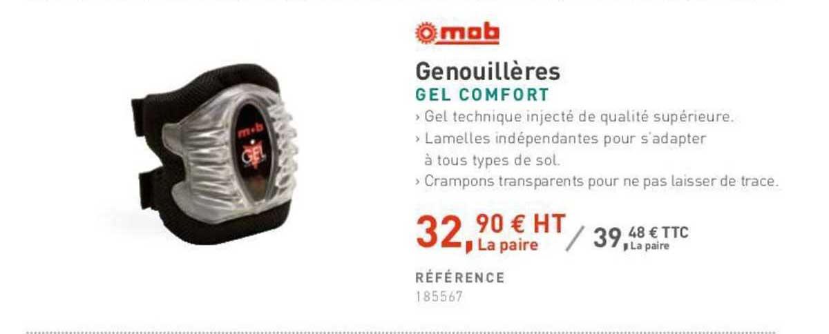 genouillères gel comfort mob