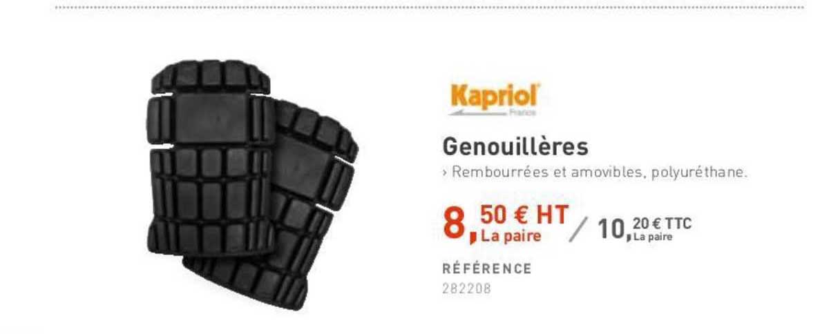 genouillères kapriol