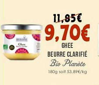 ghee beurre clarifié bio planète
