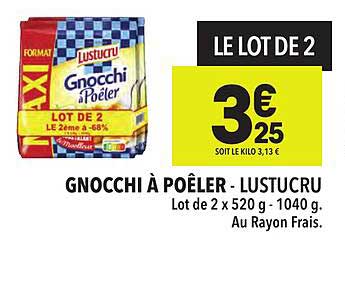 Gnocchi à Poêler - Lustucru