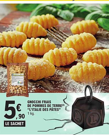 gnocchi frais de pommes de terre "l'italie des pâtes"