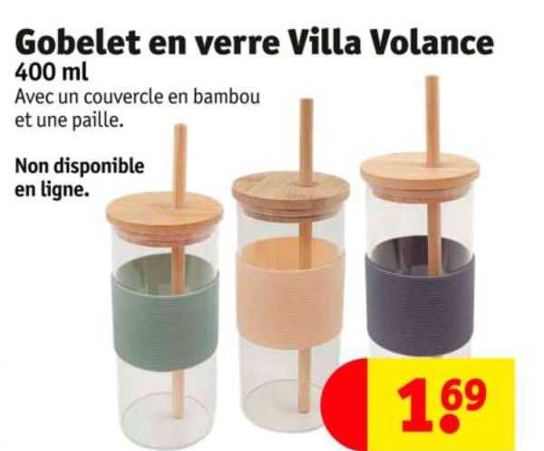 gobelet en verre villa volance