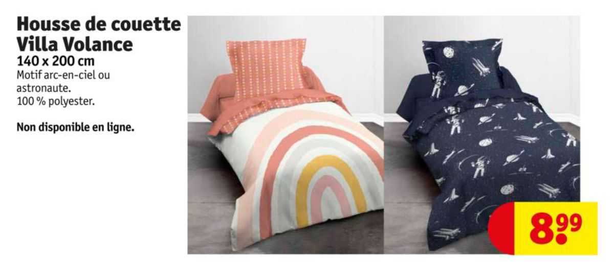 housse de couette villa volance 140 x 200 cm