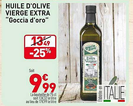 huile d'olive vierge extra "goccia d'oro"