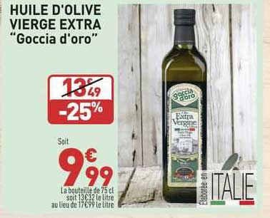 huile d'olive vierge extra "goccia d'oro"