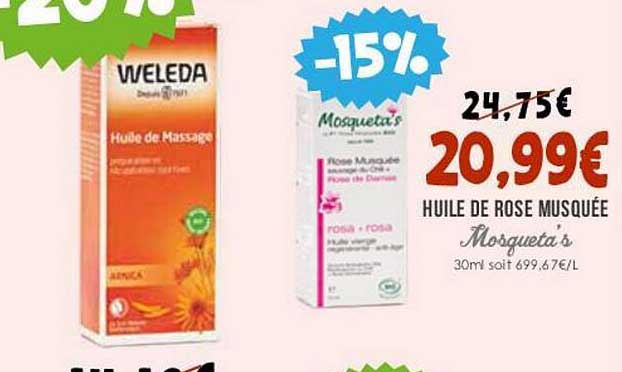 huile de rose musquée mosqueta's