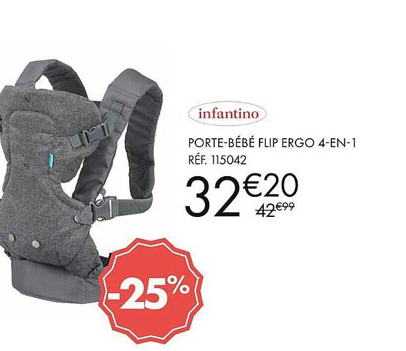 infantino porte-bébé flip ergo 4-en-1