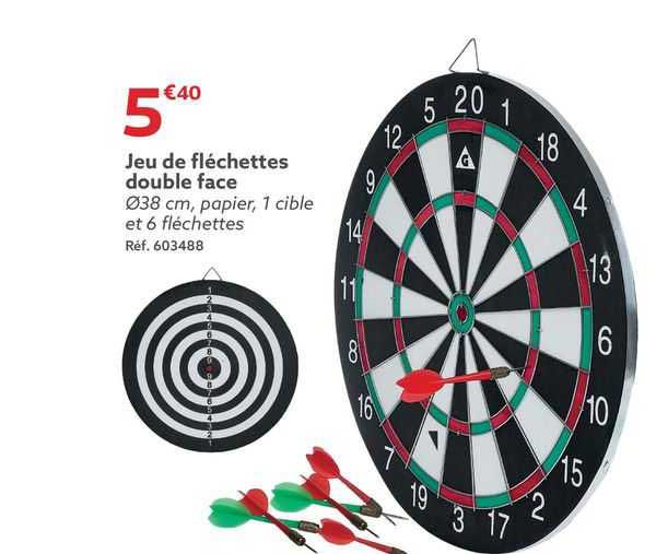 Jeu De Fléchettes Double Face