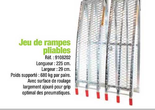 jeu de rampes pliables
