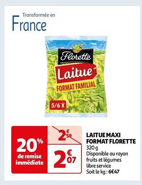 laitue maxi format florette