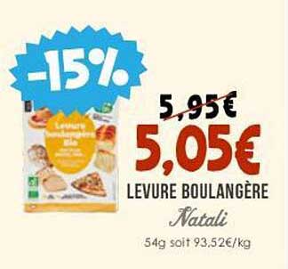 levure boulangère natali