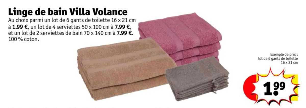 linge de bain villa volance