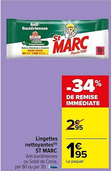 lingettes nettoyantes st marc