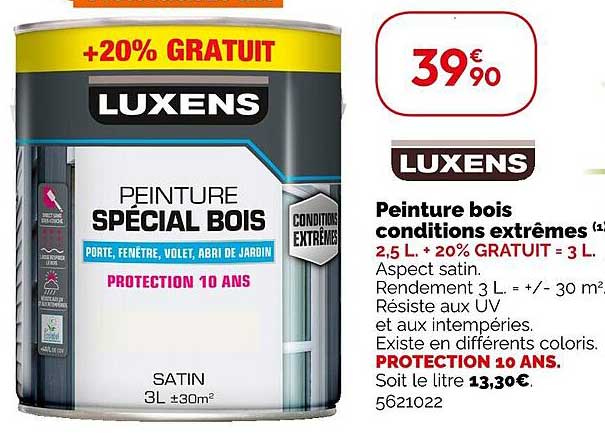 luxens peinture bois conditions extrêmes