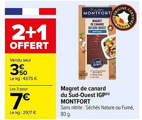 magret de canard du sud-ouest igp montfort