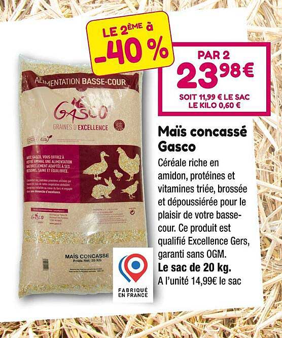 maïs concassé gasco