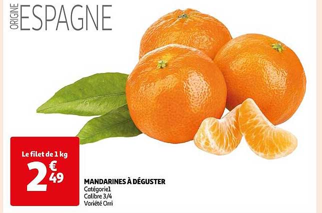mandarines à déguster