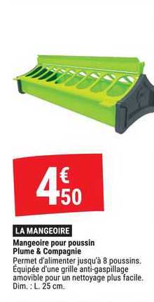 mangeoire pour poussin plume & compagnie