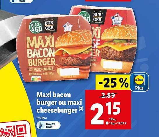 Maxi Bacon Burger Ou Maxi Cheeseburger