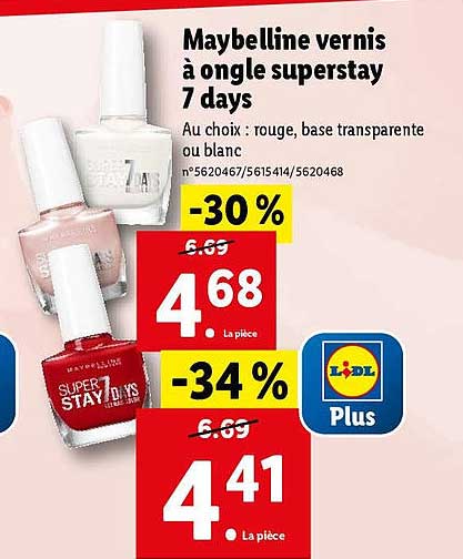 maybelline vernis à ongle superstay 7 days