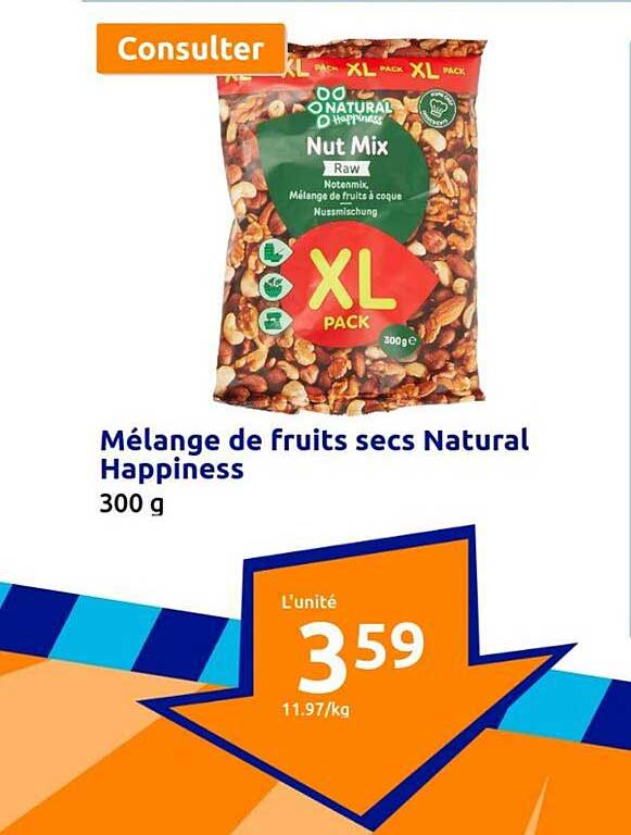 Mélange De Fruits Secs Natural Happiness