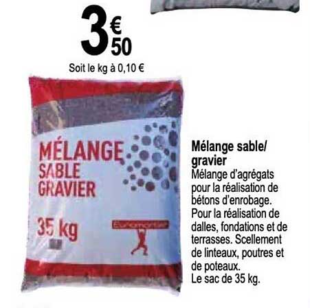 Mélange Sable Gravier