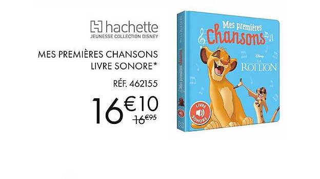 mes premières chansons livre sonore hachette