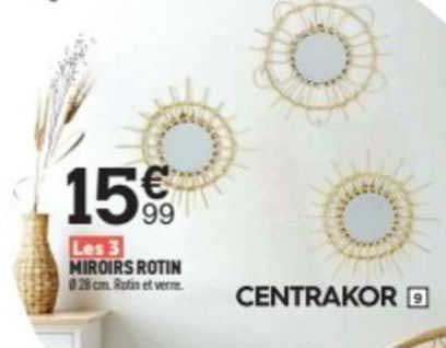 Miroirs Rotin Centrakor