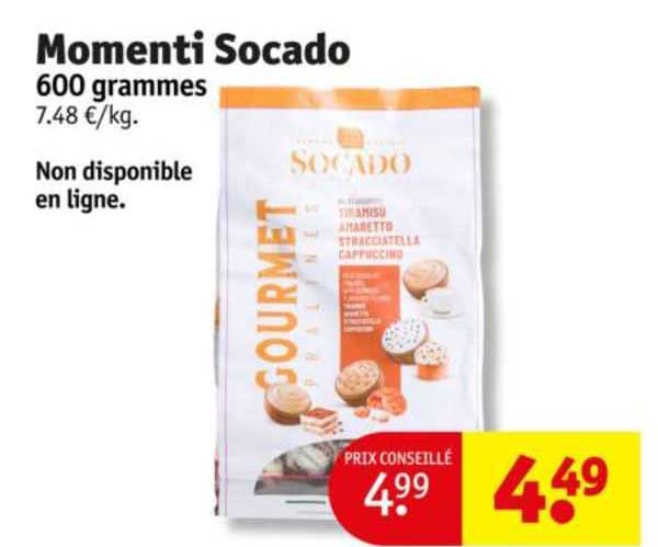 momenti socado 600 grammes
