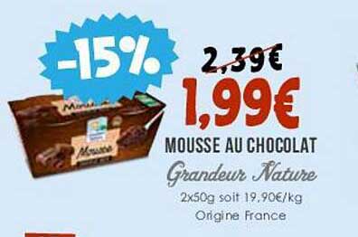 mousse au chocolat grandeur nature