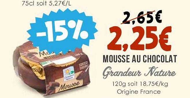 mousse au chocolat grandeur nature