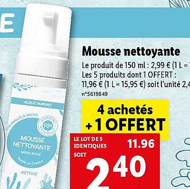 Mousse Nettoyante