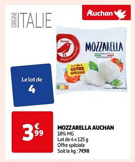 Mozzarella Auchan