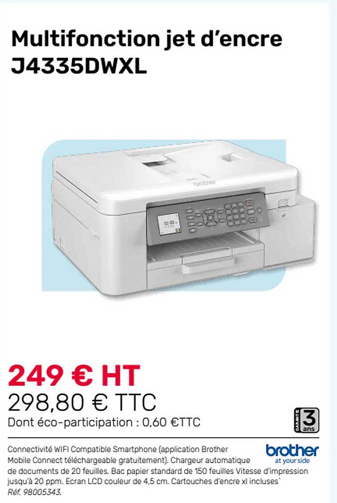 multifonction jet d'encre j4335dwxl