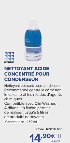 nettoyant acide concentré pour condenseur